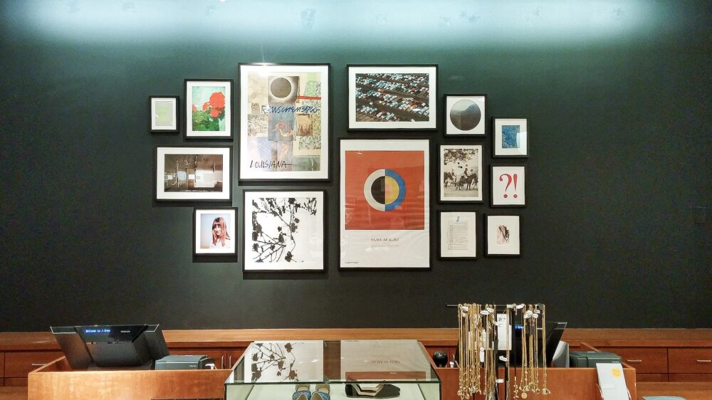 Art grouping Installed in retail store